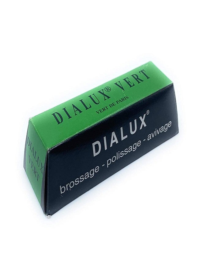 Fozti Dialux Green High Polishing Rouge Bar used on White Gold, Platinum & Harder Metals for Final Polishing Process for Jewellery Making & Repair, Watchmaking, Model Making & Hobby Crafts DIY - Image 1